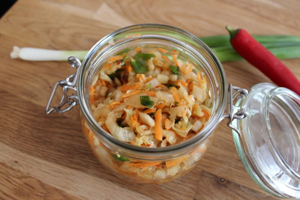 Basenreicher Chinakohlsalat nach Kimchi-Style