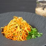 Karottensalat mit gekeimten Brokkoli & gekeimten Buchweizen